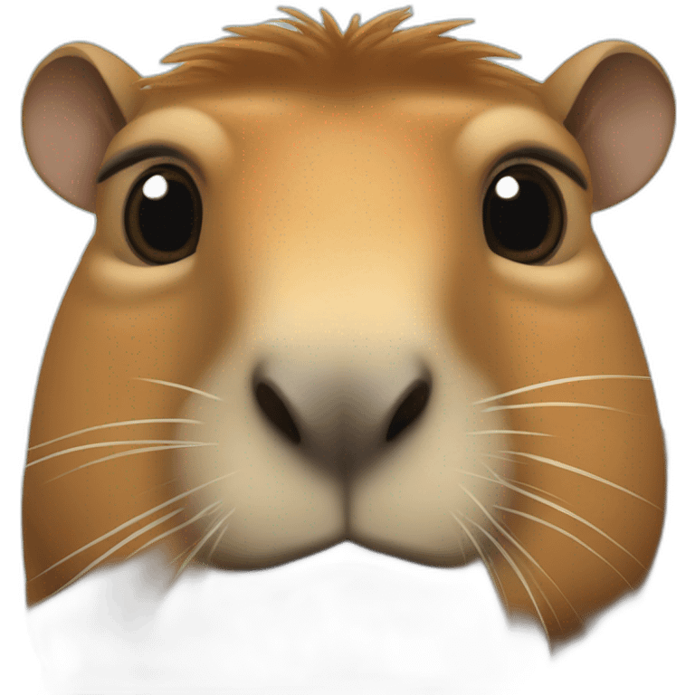 Capibara sur tortue emoji