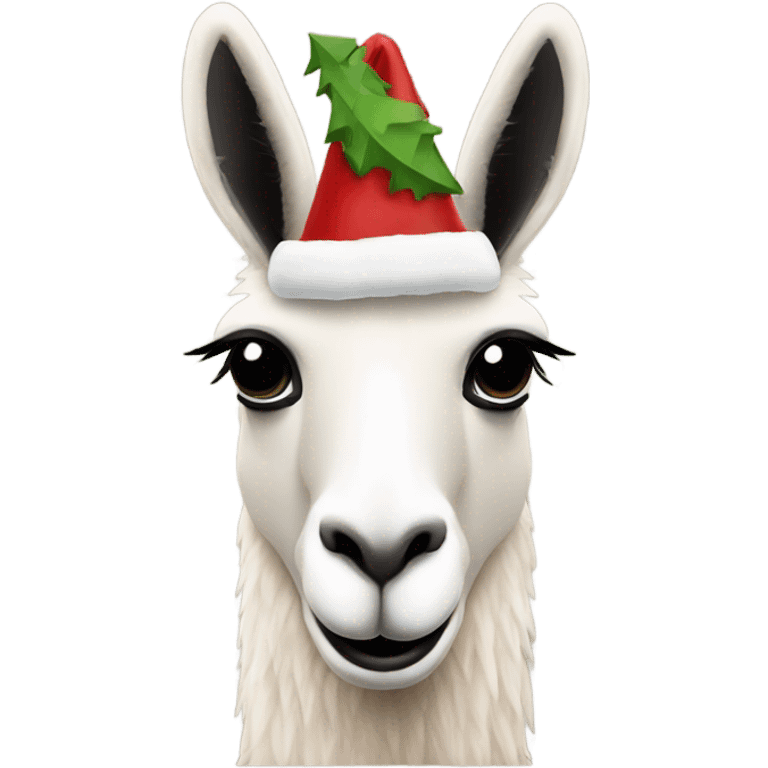 llama Christmas emoji