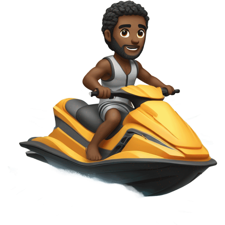 Moses on a jet ski emoji