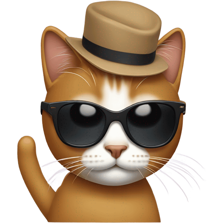 Cat with sunglasses emoji