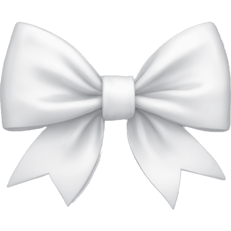 White bow emoji