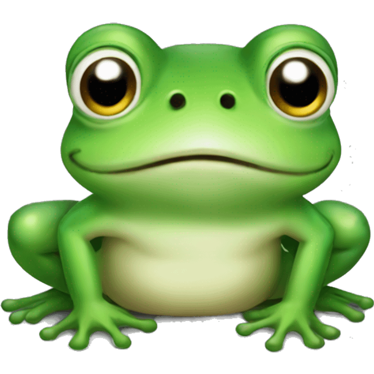 Cute little frog emoji