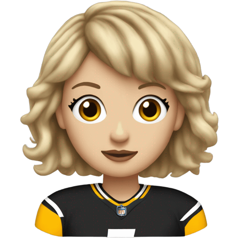 taylor-swift-in-nfl-steelers-jersey emoji