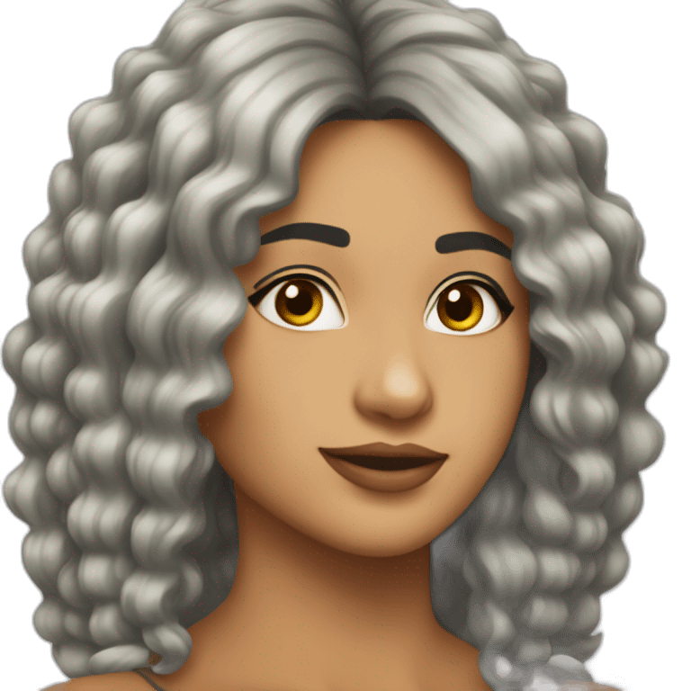 morena cabelo liso grande emoji