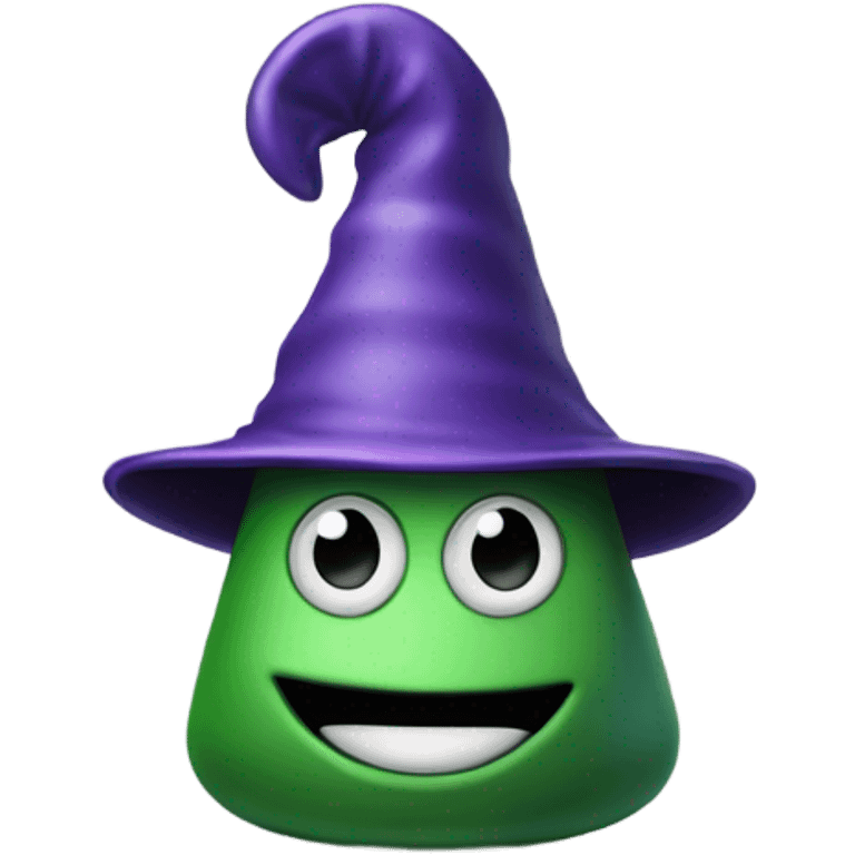 a cocky and smug chess pawn with a wizard hat, smiling emoji