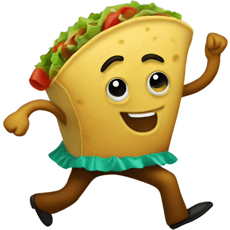 Dancing taco emoji