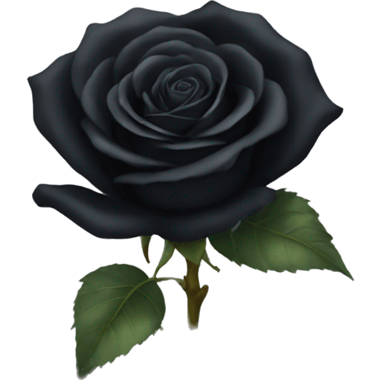 Black rose emoji