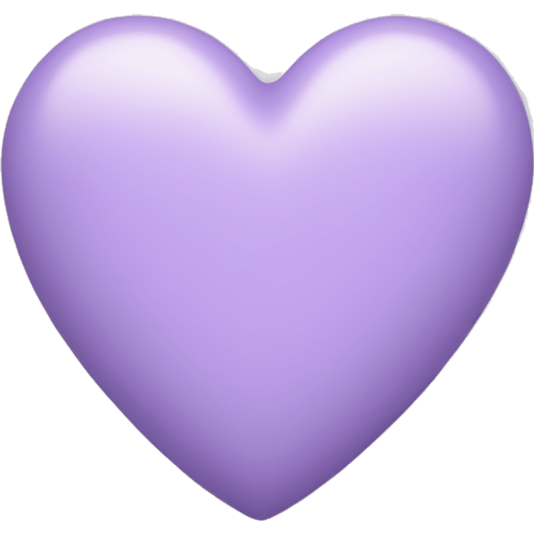 Pastel purple love heart emoji