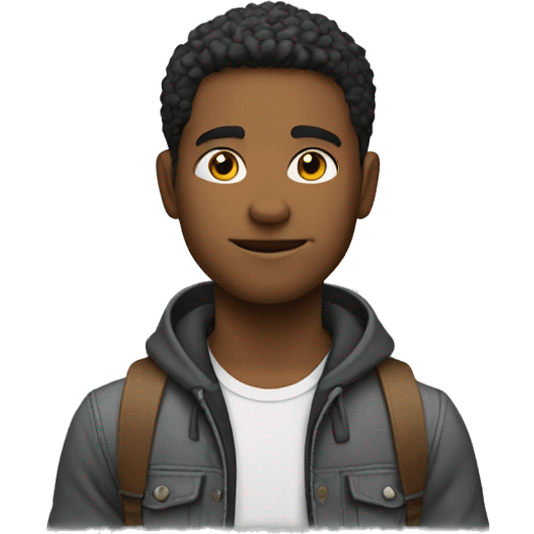 Modern young man in Casual emoji