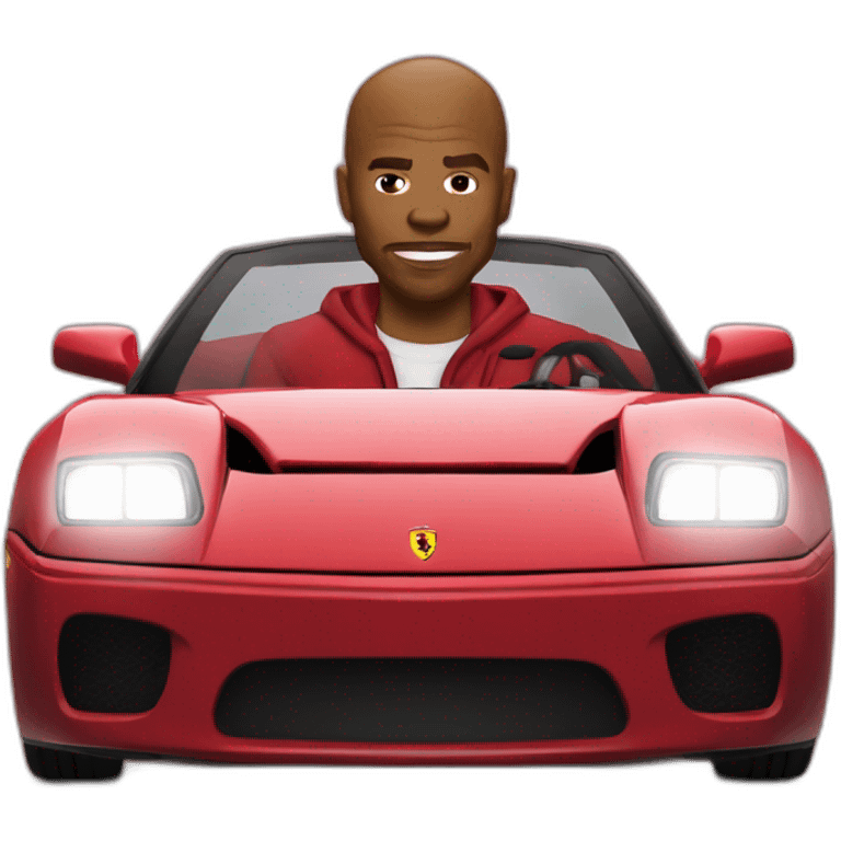 Doakes in a Ferrari emoji