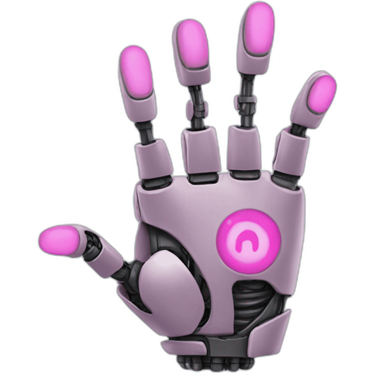 robot hand 3 fingers emoji