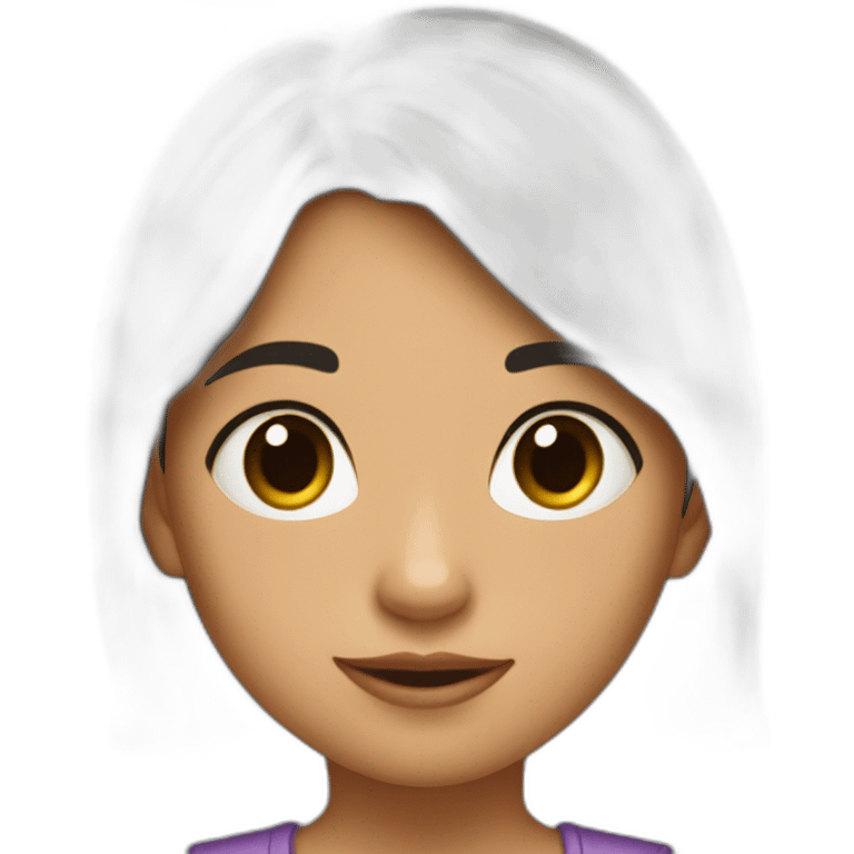 Niña morena emoji