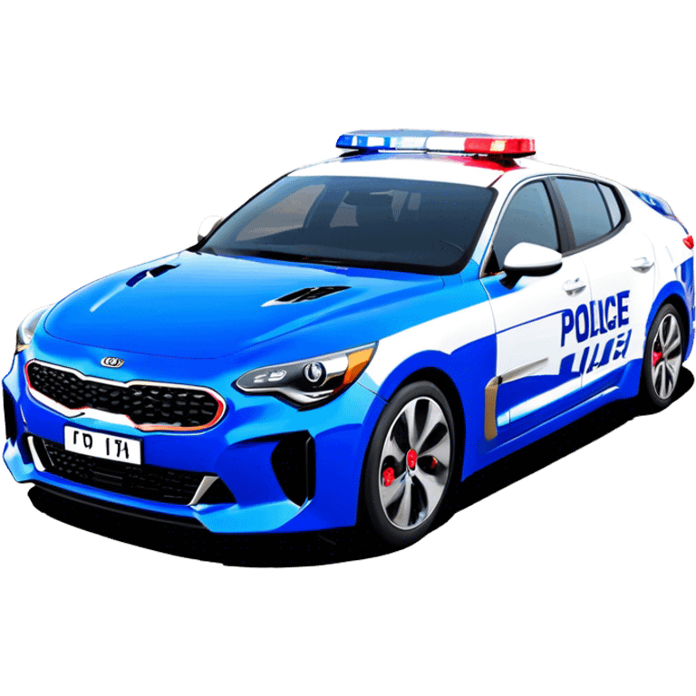 Kia Stinger - Australian Police car (Model Year:2020) (Iconic Australian police colours) emoji