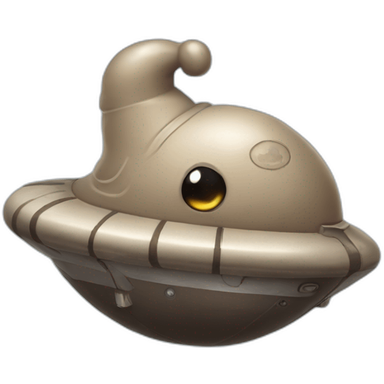 poop on a space ship emoji