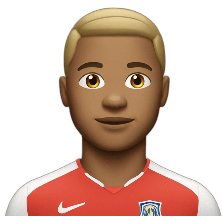 Mbappe avec cheveux long emoji