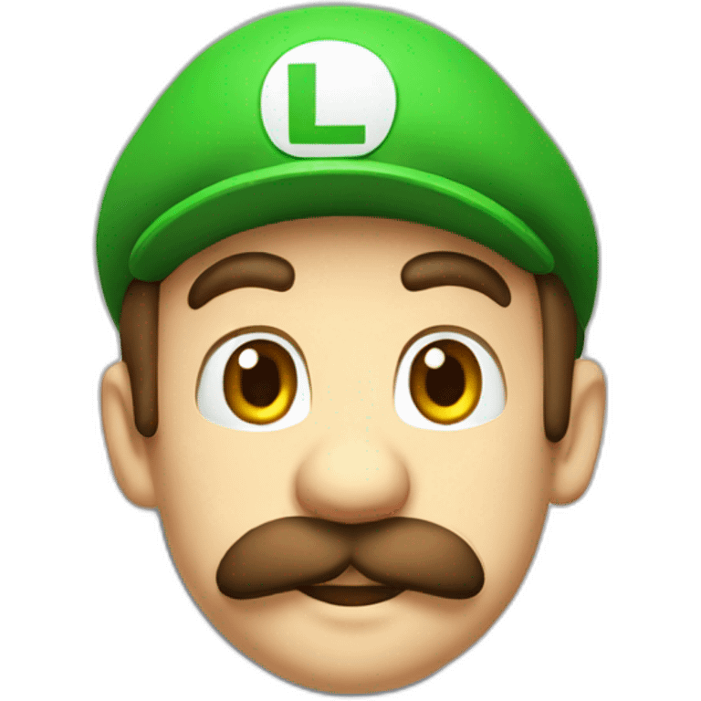 Luigi seat on toilet emoji