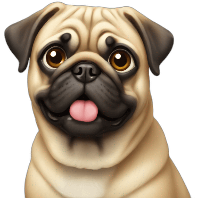 pug golden emoji