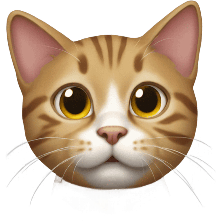 A tabby cat hype emote for twitch chat emoji