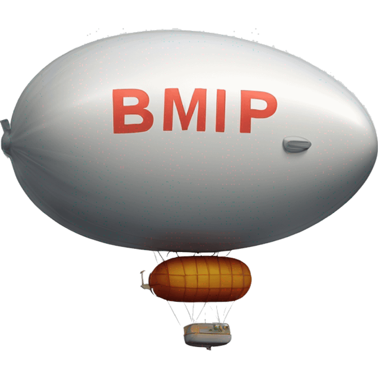 Blimp with word is mine on it  emoji