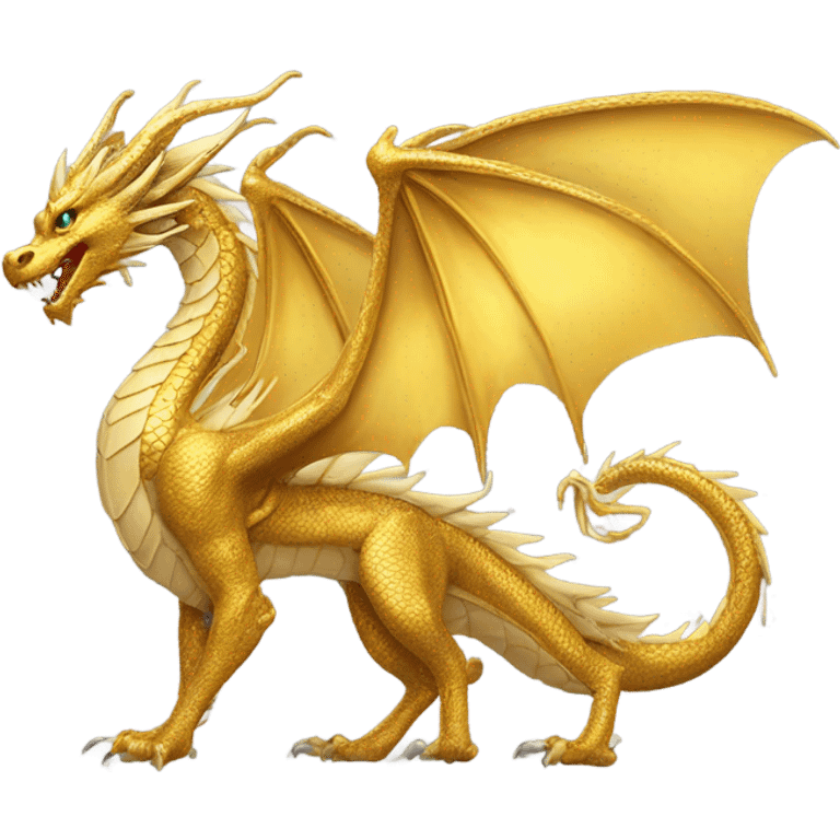 Golden dragon emoji