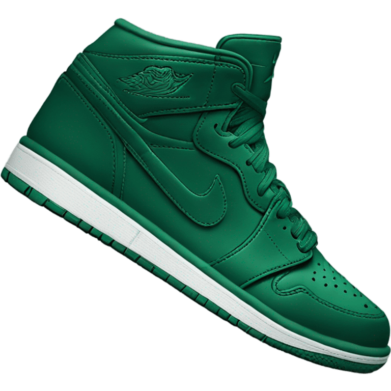 NIKE dark Green JORDAN SHOE emoji