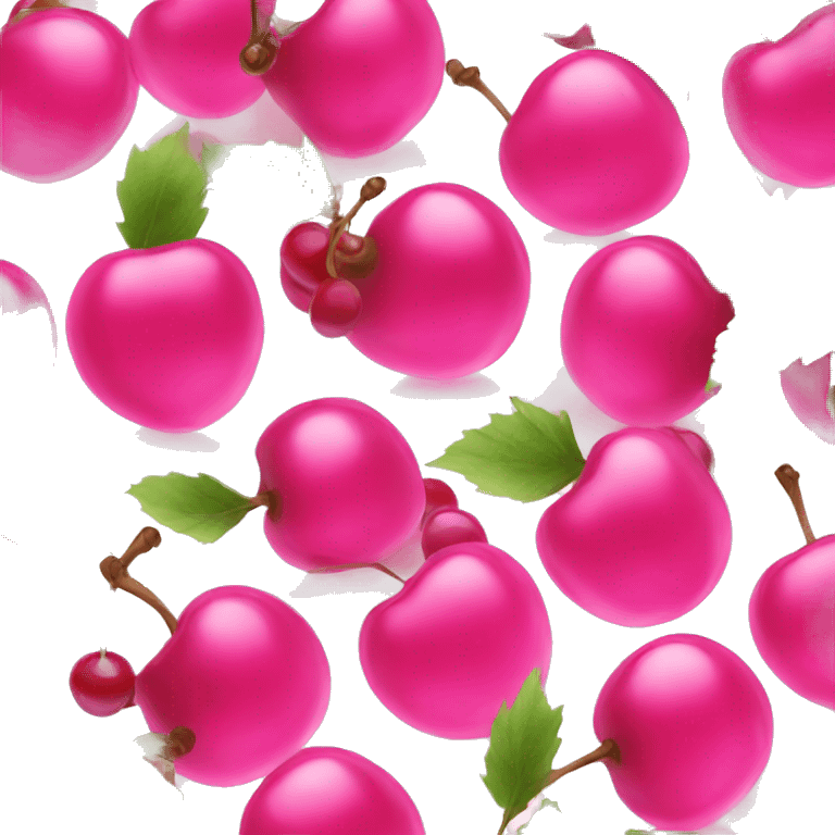 Pink glass cherries  emoji