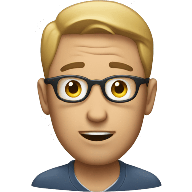 A man giving a ball gazer emoji