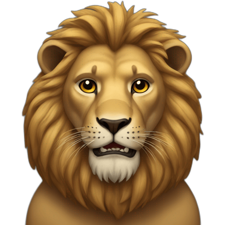 Lion man emoji