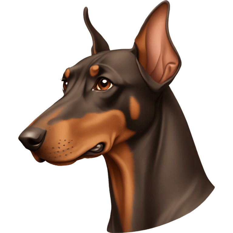 Light brown Doberman emoji