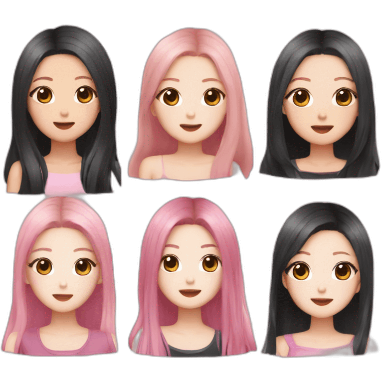 The Korean girls group BLACKPINK emoji