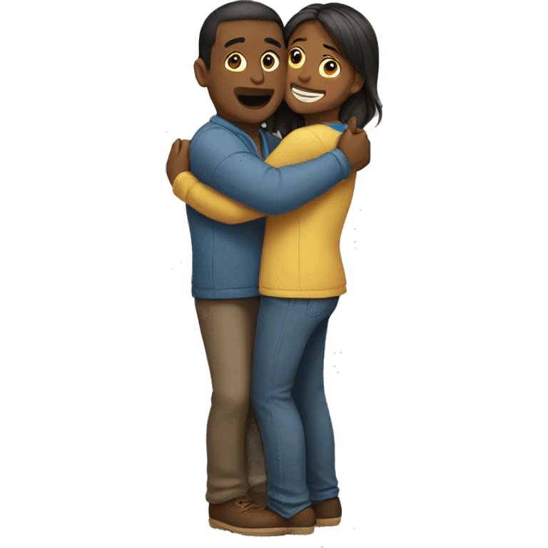 Standing embrace emoji