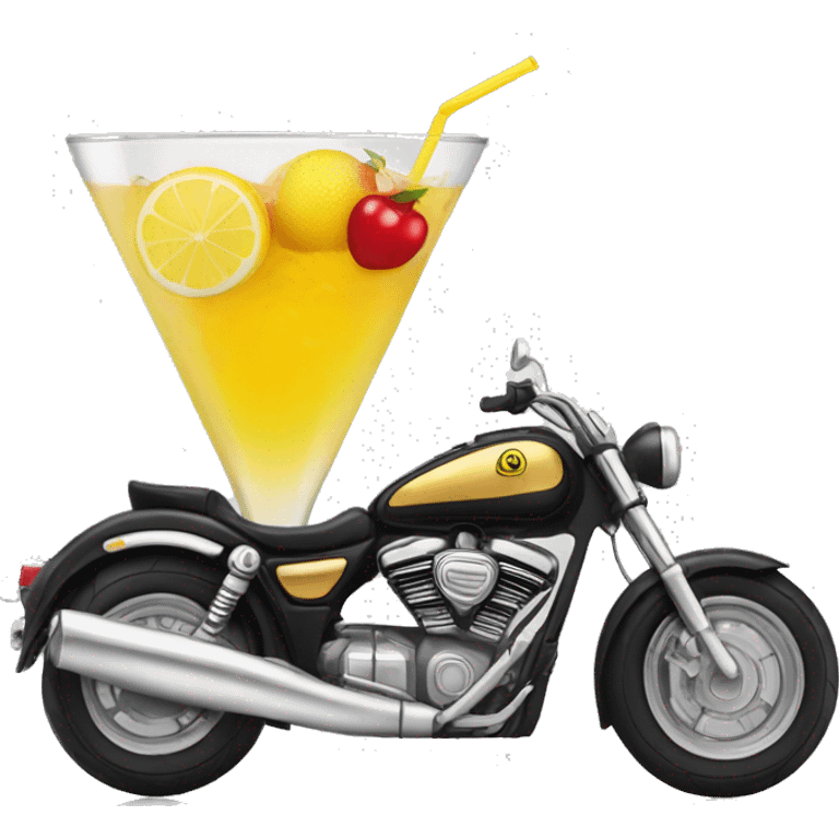 cocteles en una moto emoji