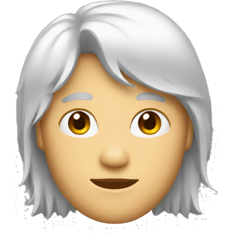 Person with mullet emoji