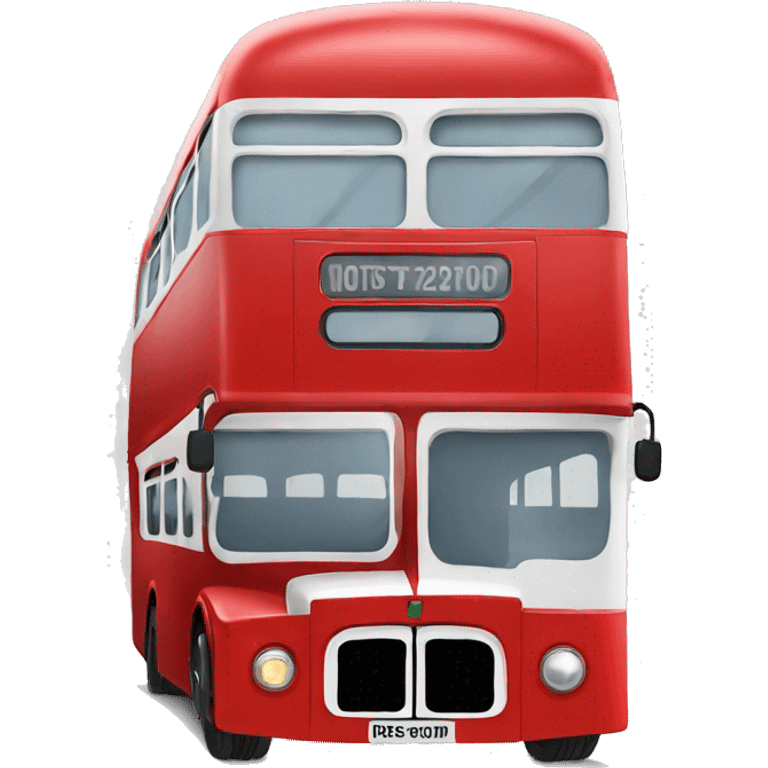 Red double decker bus  emoji