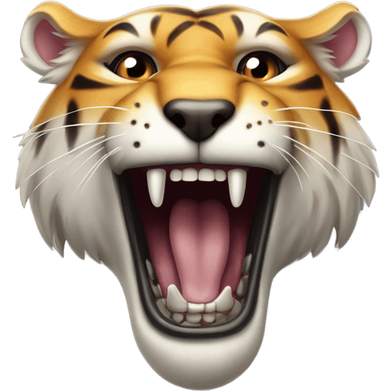 Saber tooth tiger Eskimo diamond on tooth emoji