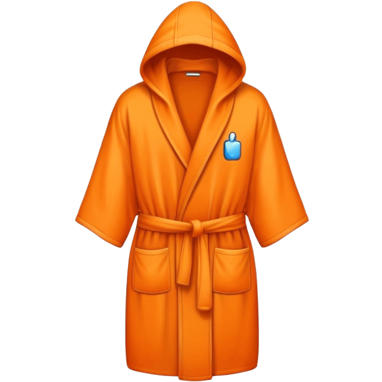 a mobile Phone in a orange robe emoji