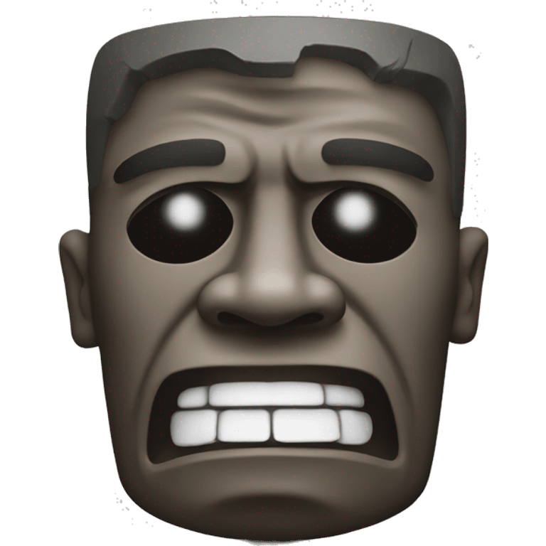 easter island head sneezing due to seasoning  emoji