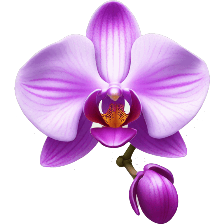 orchid flower emoji