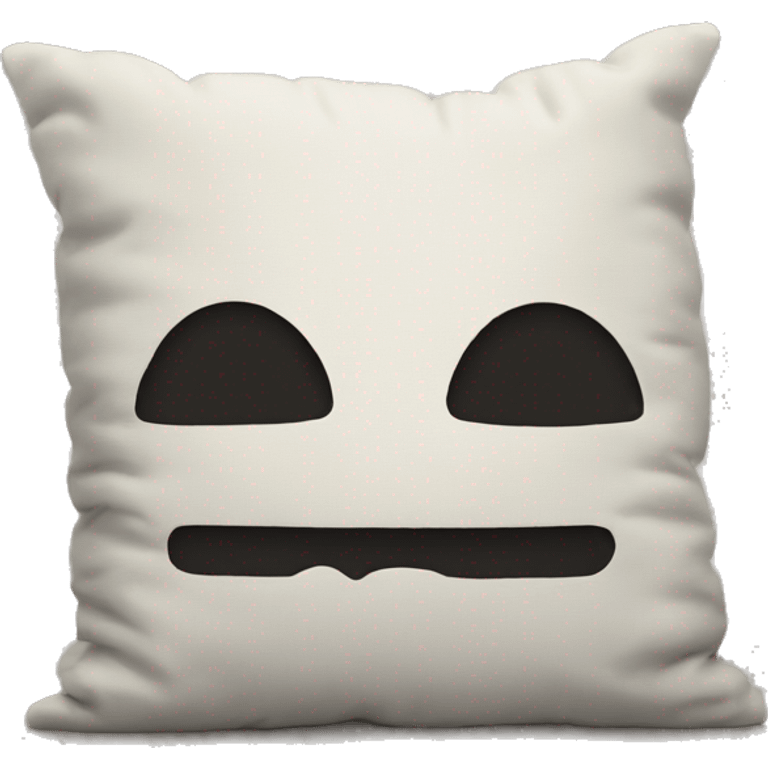 cartoon head buried in pillow emoji