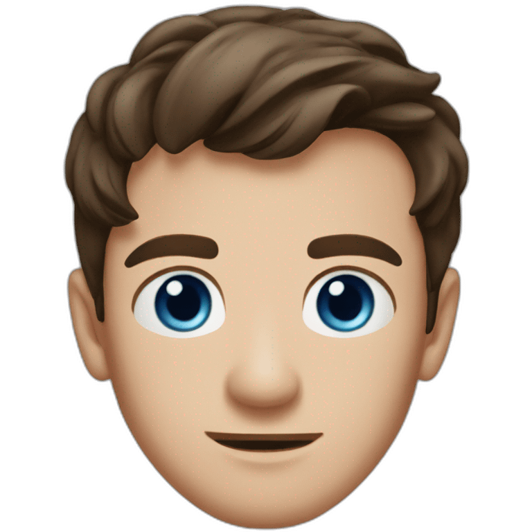 Louis Tomlinson face with blue eyes emoji