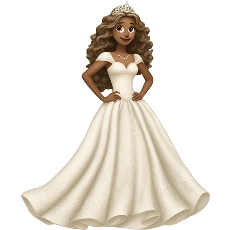 white elegant princess thingy emoji