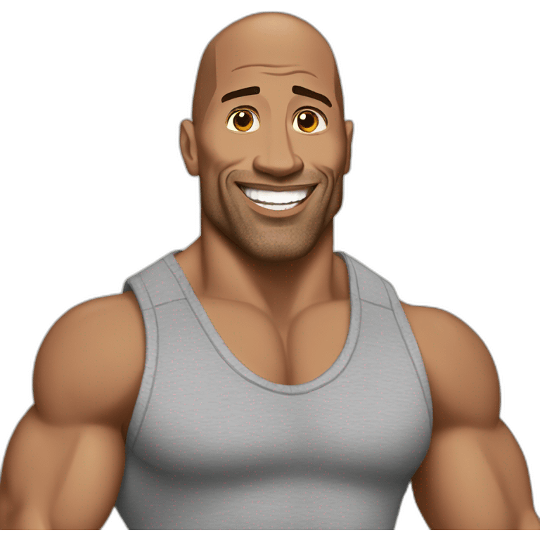 Dwayne Johnson barato emoji