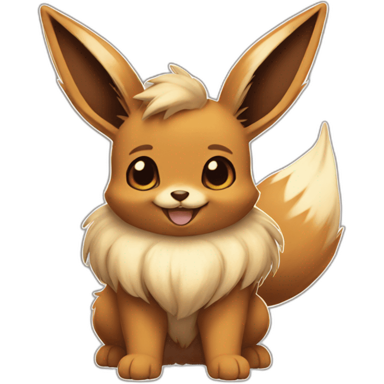 Eevee smiling emoji