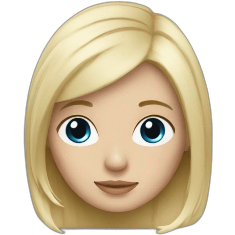 brompton blue blond girl emoji