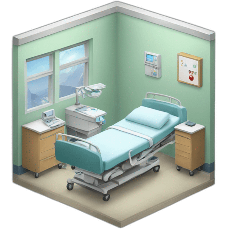 hospital room emoji