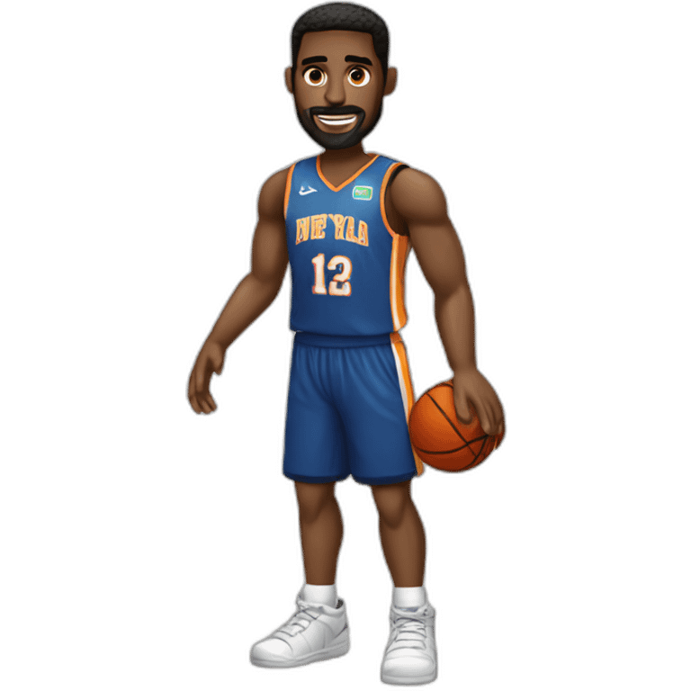 Hombre fanático del baloncesto emoji