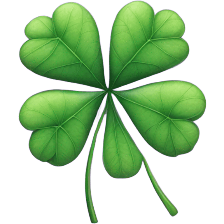 cosmic four leaf purple clover emoji