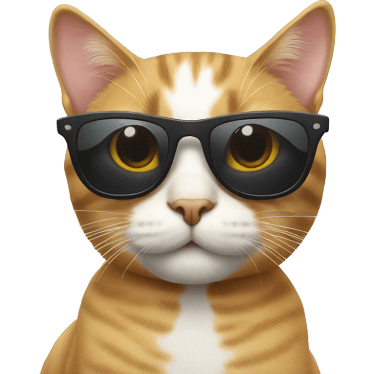 Cat with sunglasses  emoji