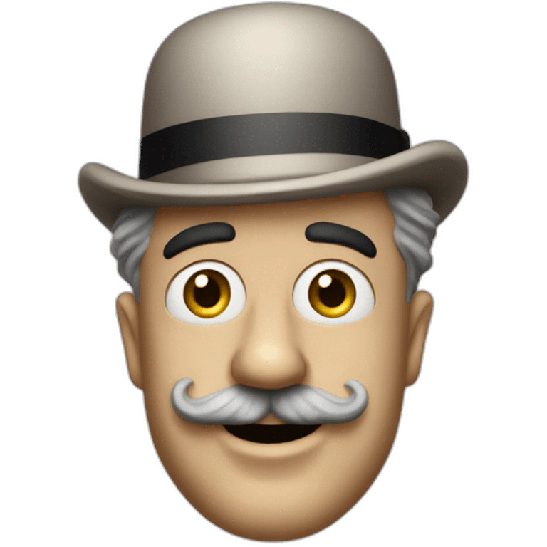 Charlie Chaplin sans chapeau emoji