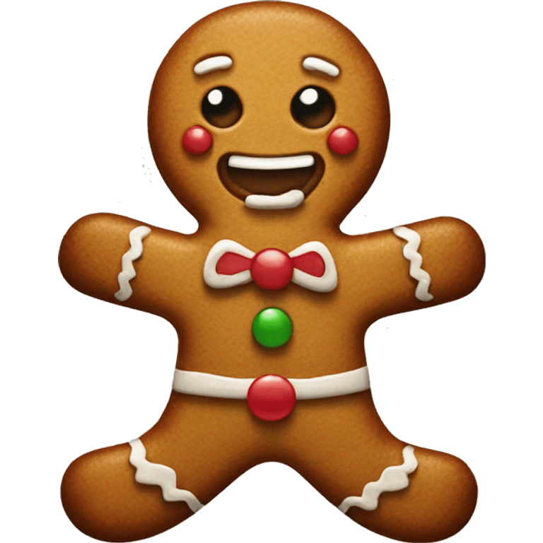 gingerbread man emoji